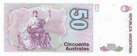 Argentinien p326b2 50 Australes 1985